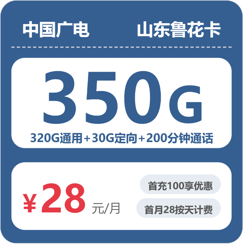 广电山东鲁花卡实测：28元350G真实体验