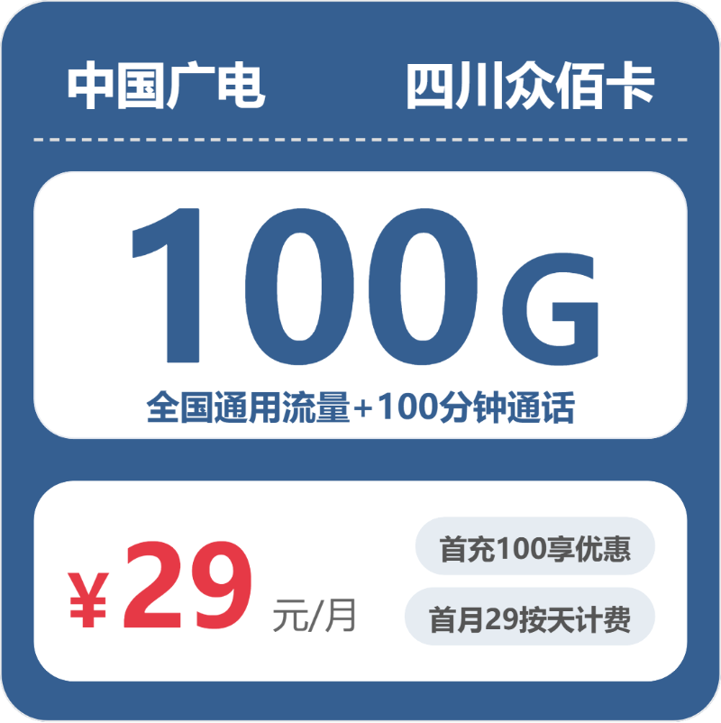 广电四川众佰卡实测:29元100G真实体验