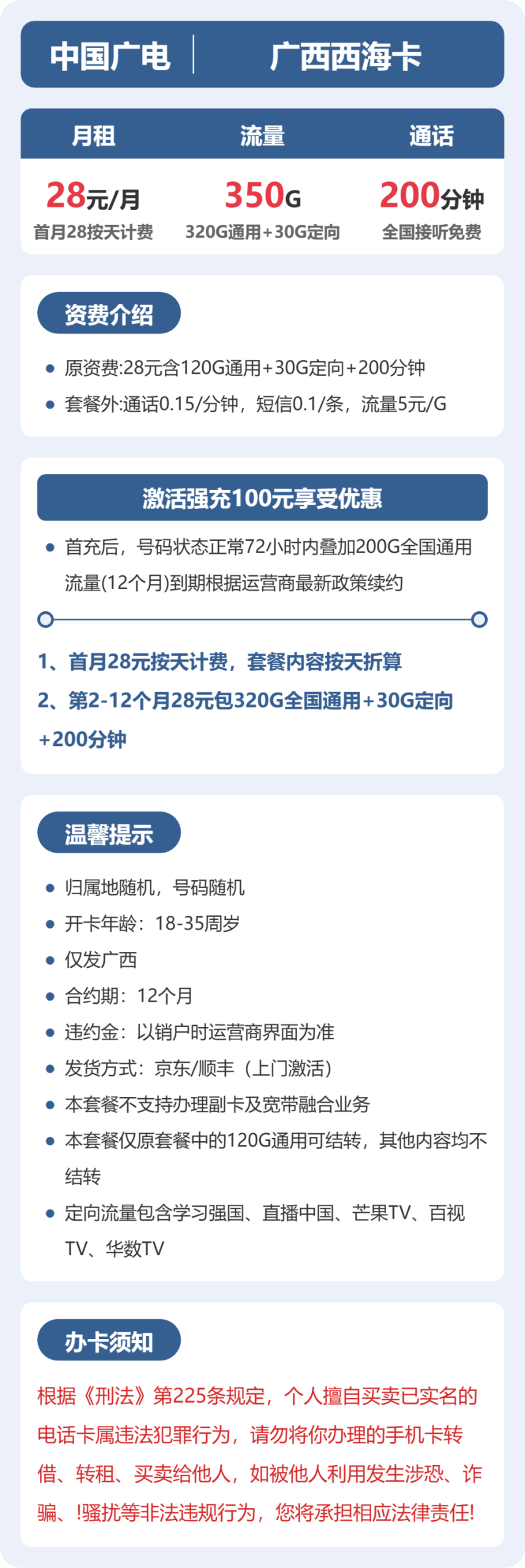 广电广西西海卡实测：28元350G真实体验 图2