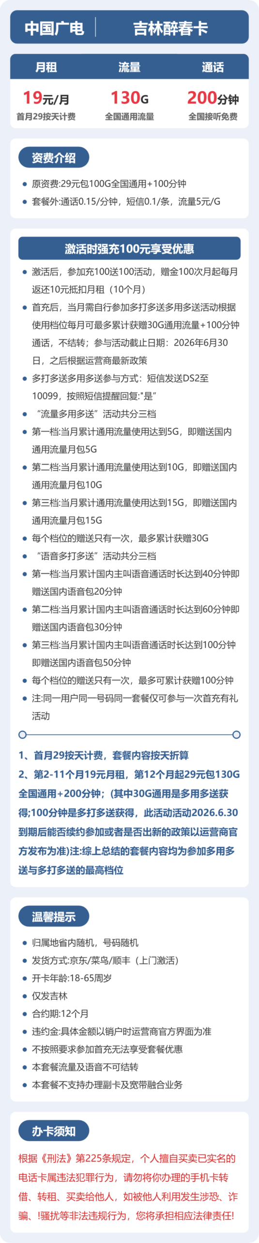 19元130G的广电套餐怎么样？广电吉林醉春卡使用感受 图2