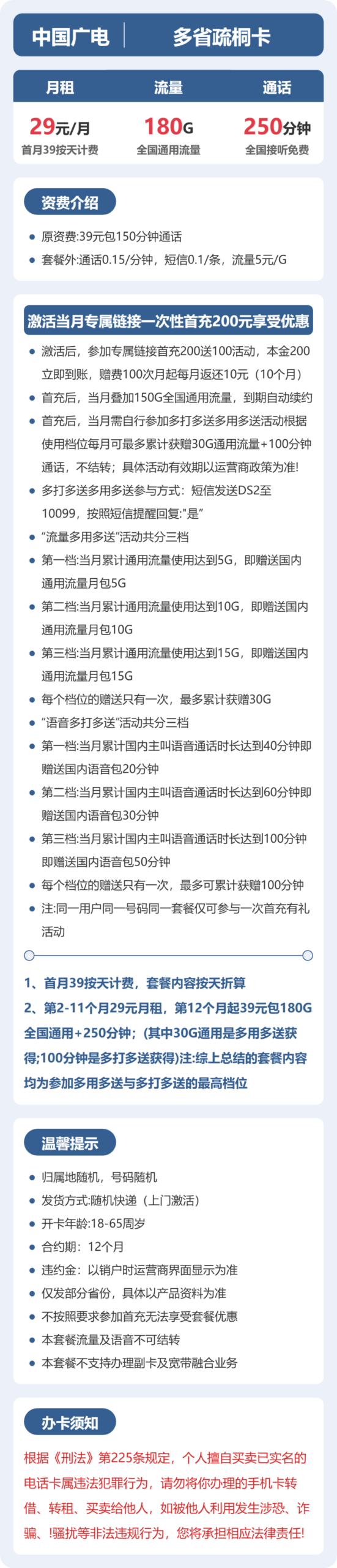 29元180G的广电套餐怎么样?广电多省疏桐卡使用感受 图2