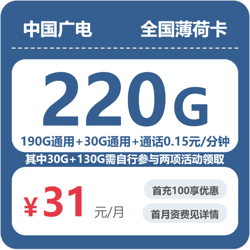31元220G的广电套餐怎么样？广电全国薄荷卡使用感受