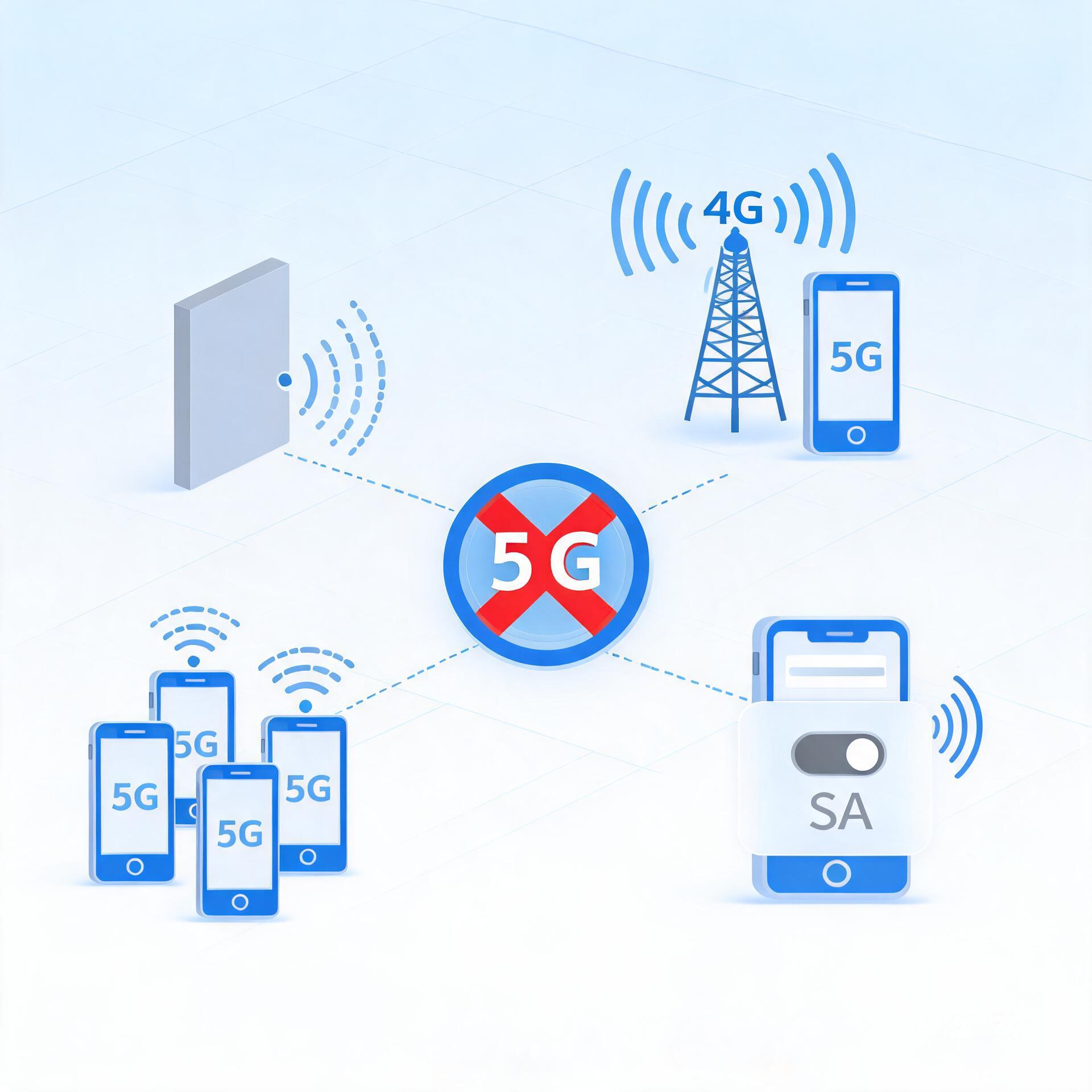 为什么我的流量卡显示5G信号但网速却只有4G？配图