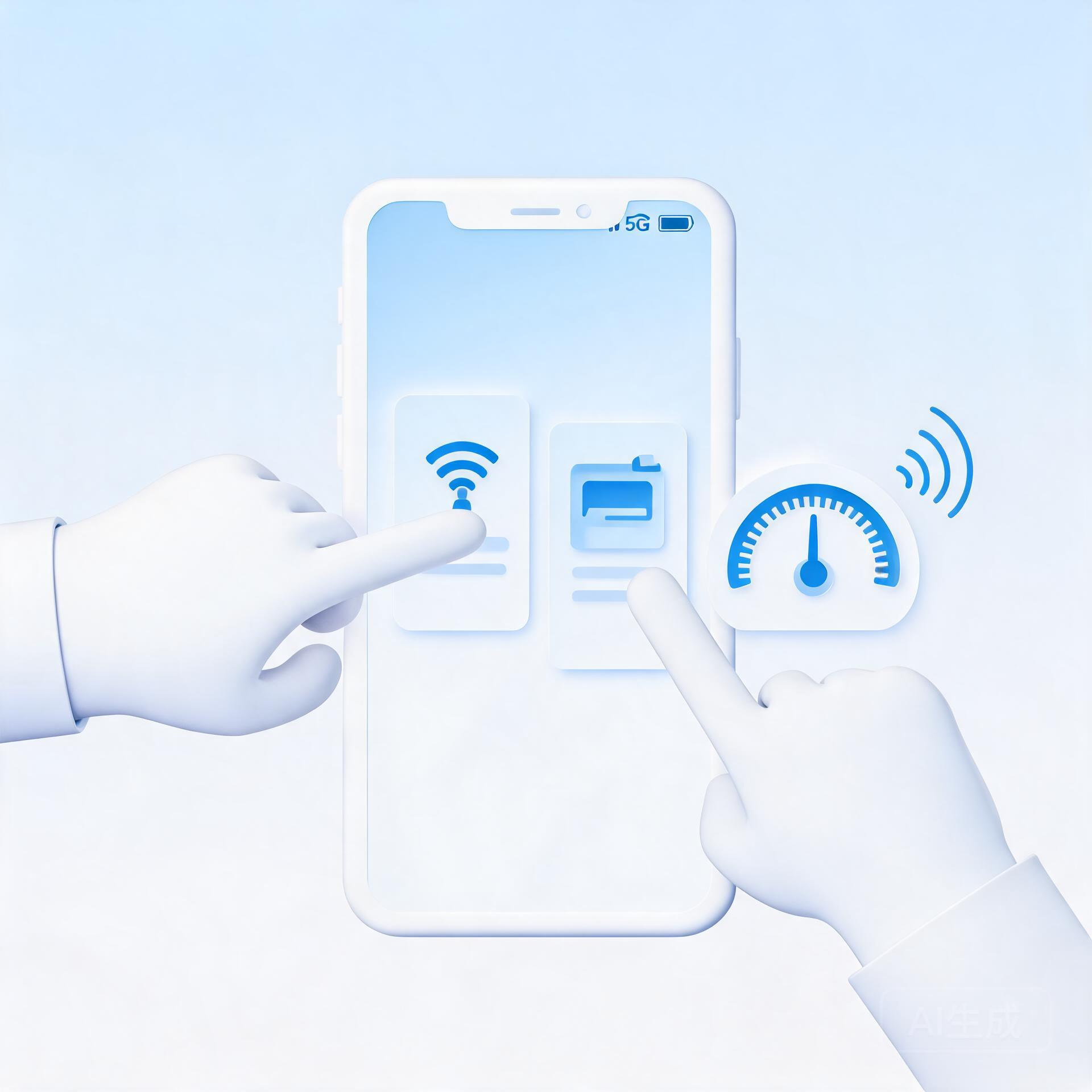 为什么我的流量卡显示5G信号但网速却只有4G？配图