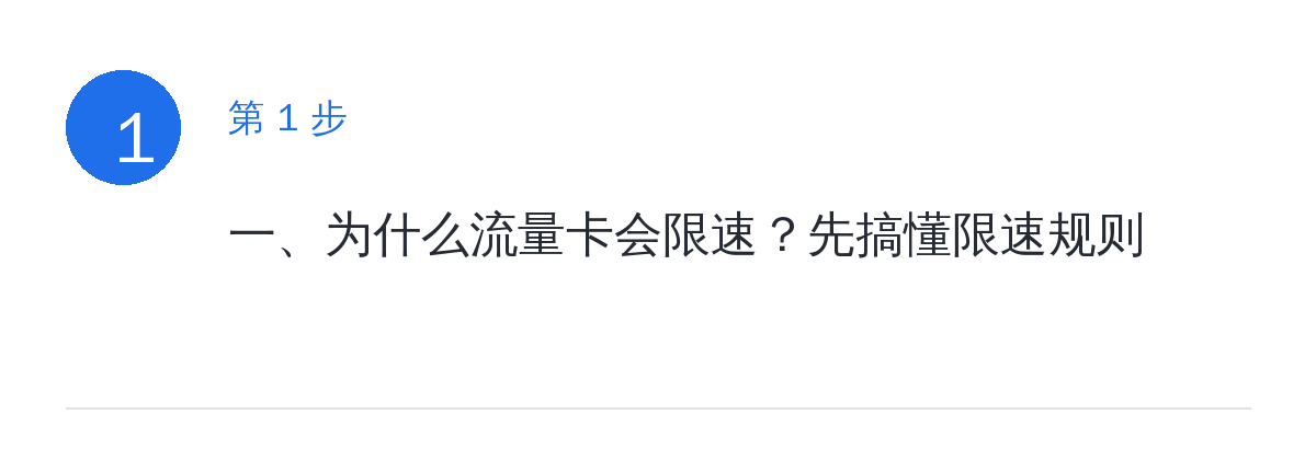 步骤要点：一、为什么流量卡会限速？先搞懂限速规则