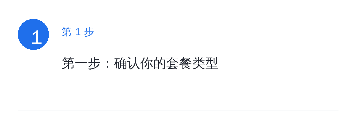 步骤要点:第一步:确认你的套餐类型