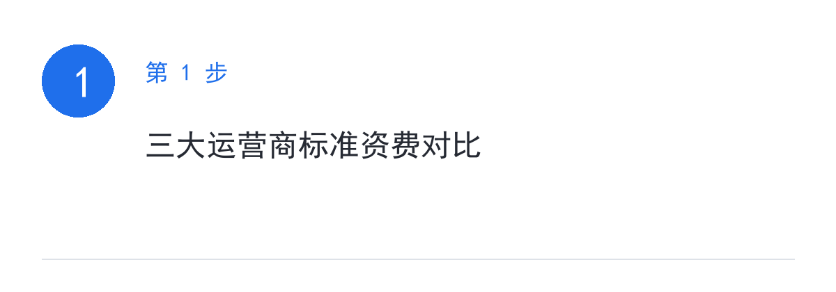 步骤要点:三大运营商标准资费对比
