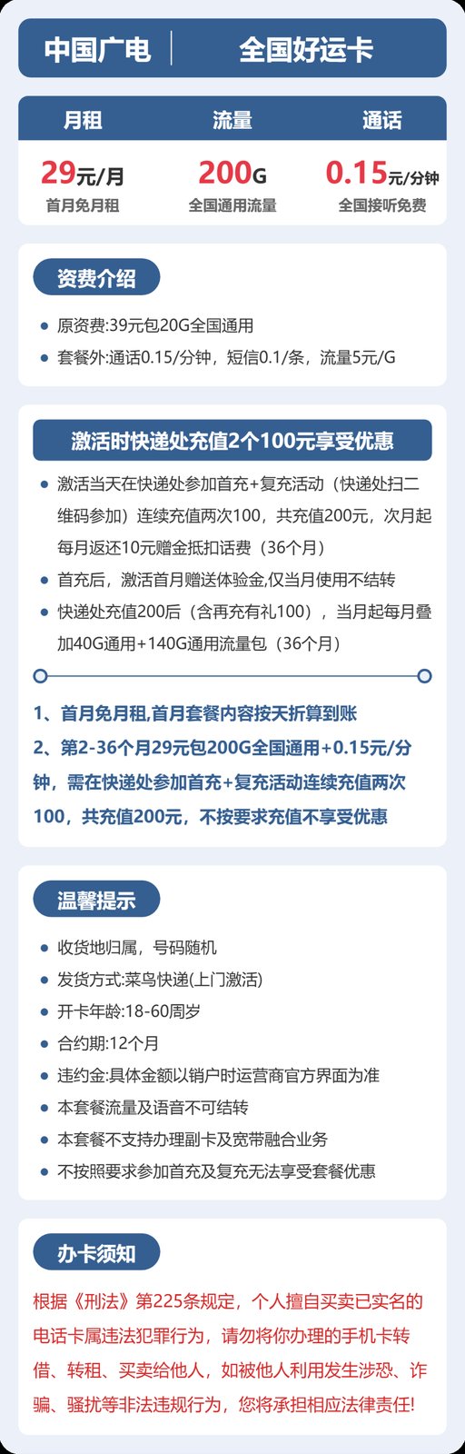 29元200G的广电套餐怎么样?广电全国好运卡使用感受 图2