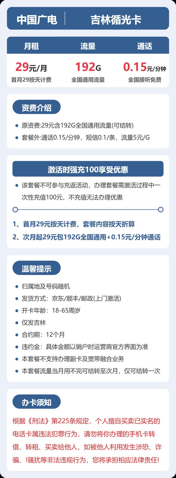 29元192G的广电套餐怎么样?广电吉林循光卡使用感受 图2