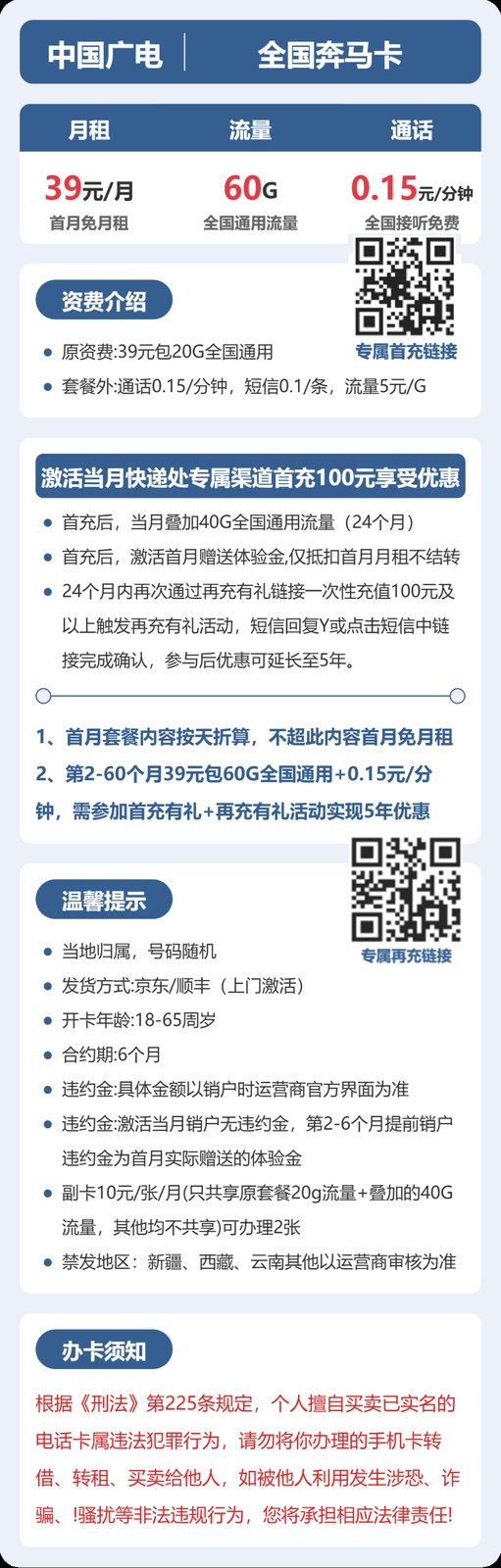 广电全国奔马卡实测:39元60G真实体验 图2